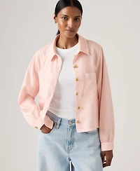 Levi's Women's Long-Sleeve Utility Crop Top