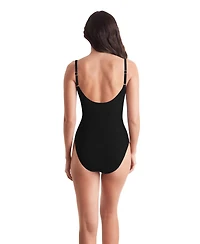 Mimi Flamingo Women's Sonny V-Neck One-Piece Swimsuit