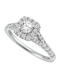 Macy's Diamond (3/4 ct. t.w.) Halo Engagement Ring in 14k Yellow Gold (also in 14k White Gold)