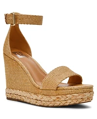 Dv Dolce Vita Women's Tammara Ankle-Strap Platform Whipstitch Wedge Sandals