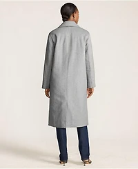 Lands' End Women's Insulated Double Breasted Wool Coat