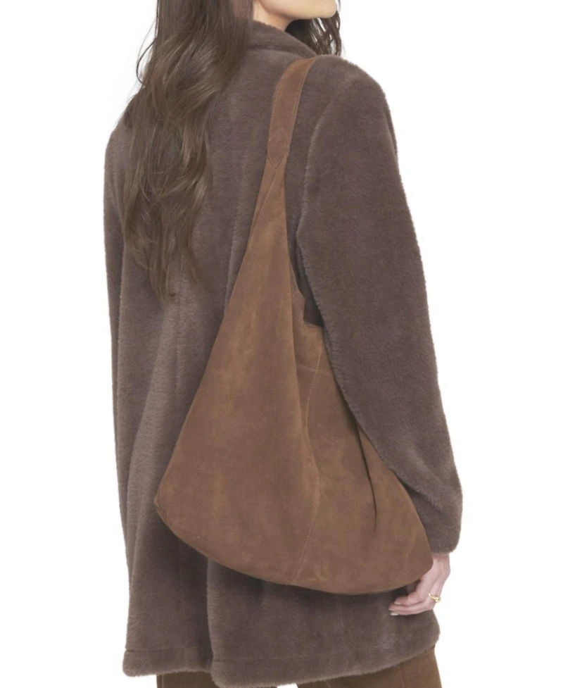 Elle Collection Faux Suede Slouch Bag Totes