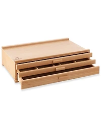7 Elements Drawer Wooden Artist Storage Supply Box for Pastels, Pencils, Pens, Markers