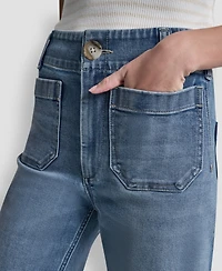 Dkny Jeans Petite High-Rise Wide Leg