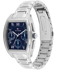Tommy Hilfiger Men's Multifunction Silver Tone Stainless Steel Bracelet Watch, 36mm