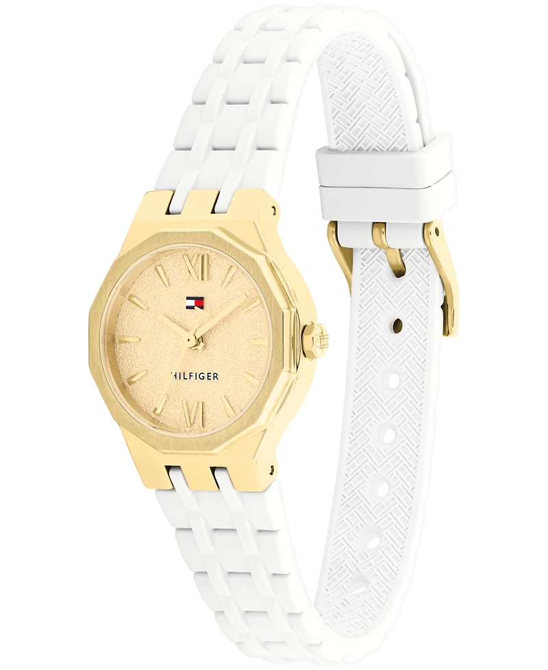Tommy Hilfiger Women's Quartz White Silicone Strap Watch, 25mm