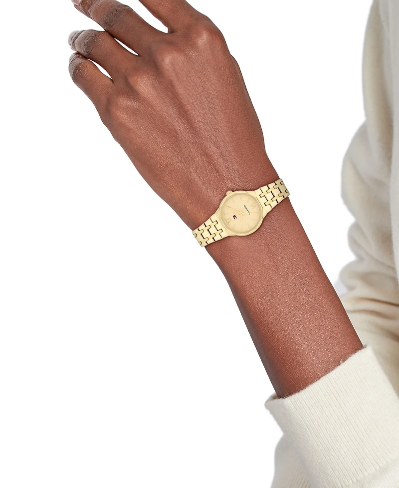 Tommy Hilfiger Women's Quartz Gold tone Stainless Steel Bracelet Watch, 25mm