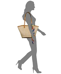 Patricia Nash Marconia French Hydrangeas Scarf Small Tote Bag