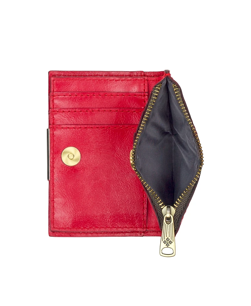 Patricia Nash Busalla Leather Bifold Zipper Wallet