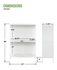 Osp Home Furnishings 32" Wood Ace 2 Shelf Bookcase