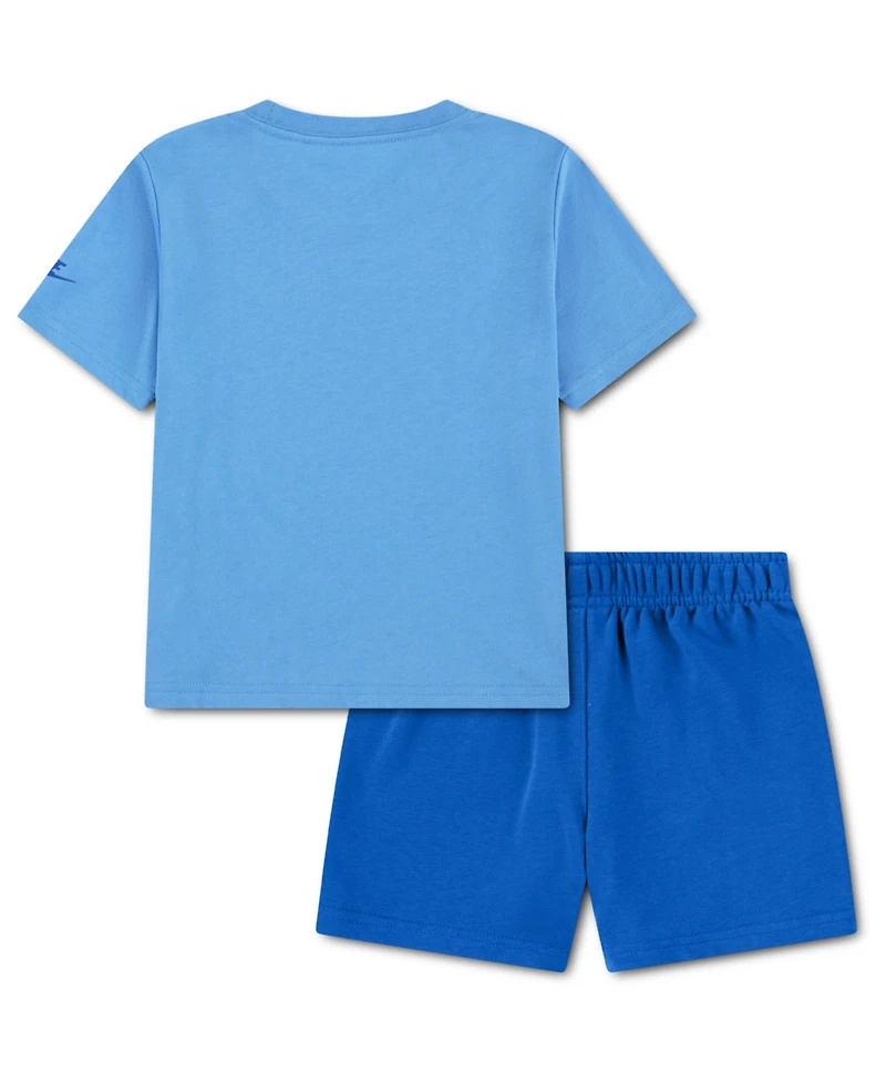 Nike Boys' Toddler 2T-4T The Zone Printed Crewneck T-Shirt and Relaxed Shorts, 2-Piece Set