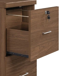 Osp Home Furnishings 28.5" Wood Alpine 2-Drawer Vertical File with Lockdowel Fastening System