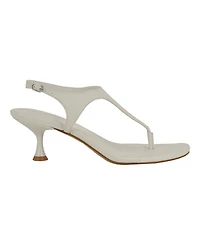 Calvin Klein Women's Portia T-Strap Flared Heel Dress Sandals