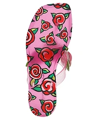 Betsey Johnson Women's Trenten Rose Jelly Thong Sandals