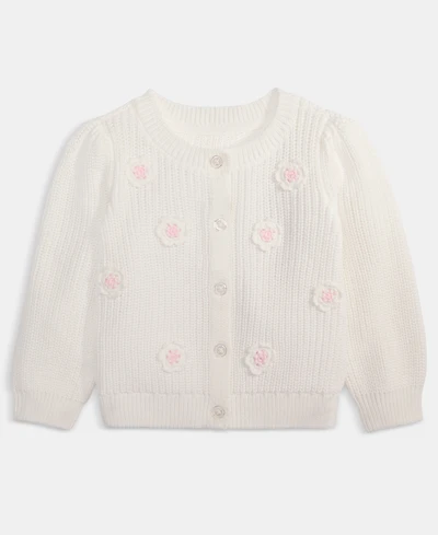 First Impressions Baby Girls' Floral Crochet Cotton Cardigan, Macy's Exclusive