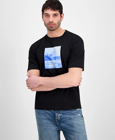 Hugo by Boss Men's Graphic Print Logo T-Shirt