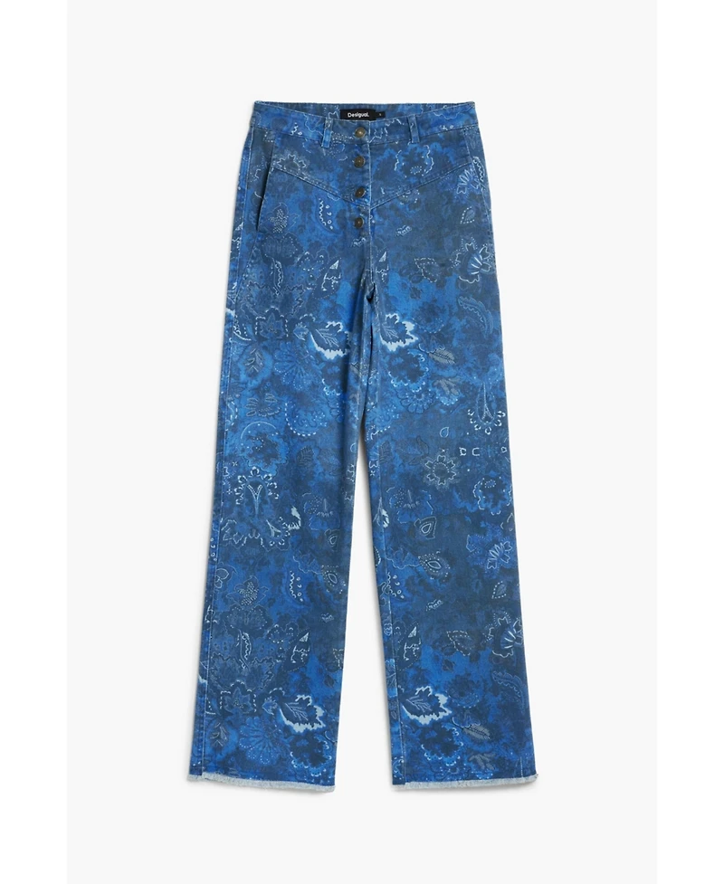 Desigual Women's Paisley twill trousers