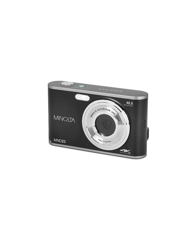 Minolta Minolta MND23 48MP Auto Focus 4K Ultra Hd Selfie Camera - Black