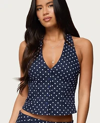 Edikted Women's Twyla Polka Dot Halter Top
