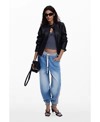 Desigual Women's Rib knot T-shirt