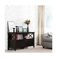 Yaheetech Improved Quality Tv Stand with 2 Storage Doors