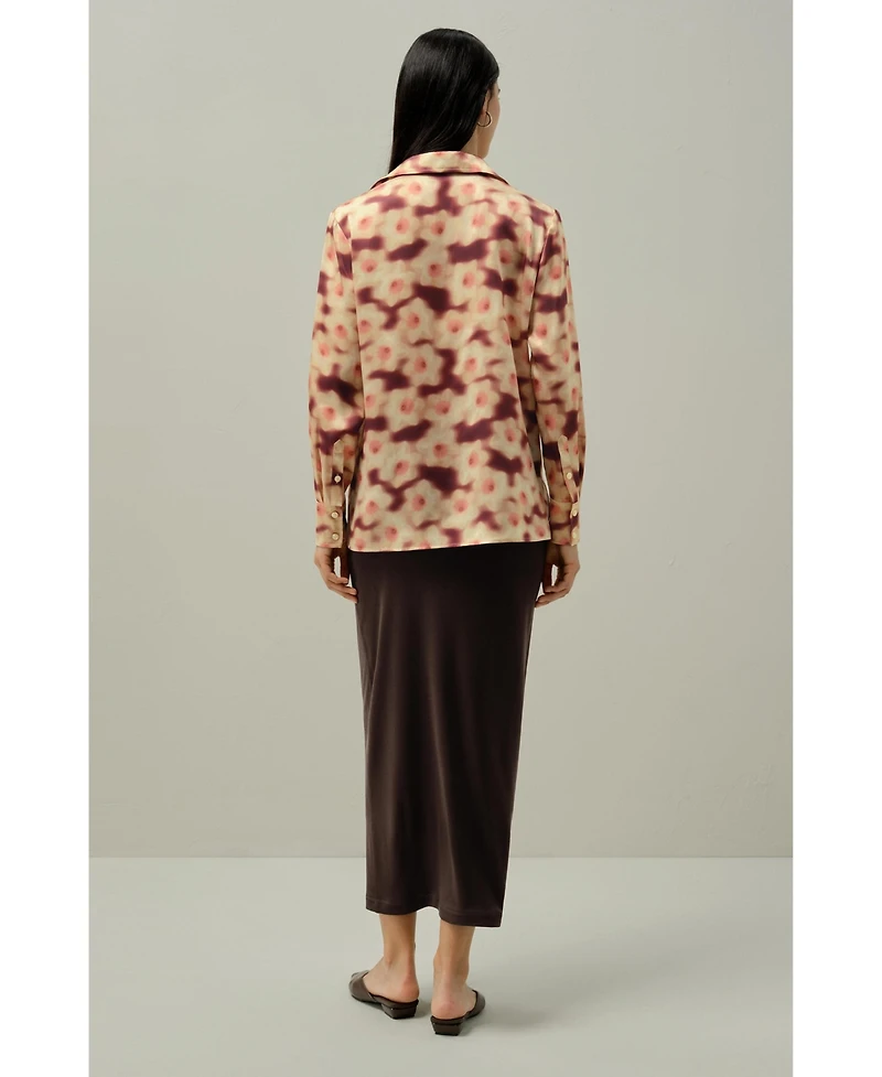 Lilysilk Women's Daffodil Print Silk Blouse