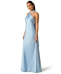 Adrianna Women's Halter Neck Sleeveless Ball Gown
