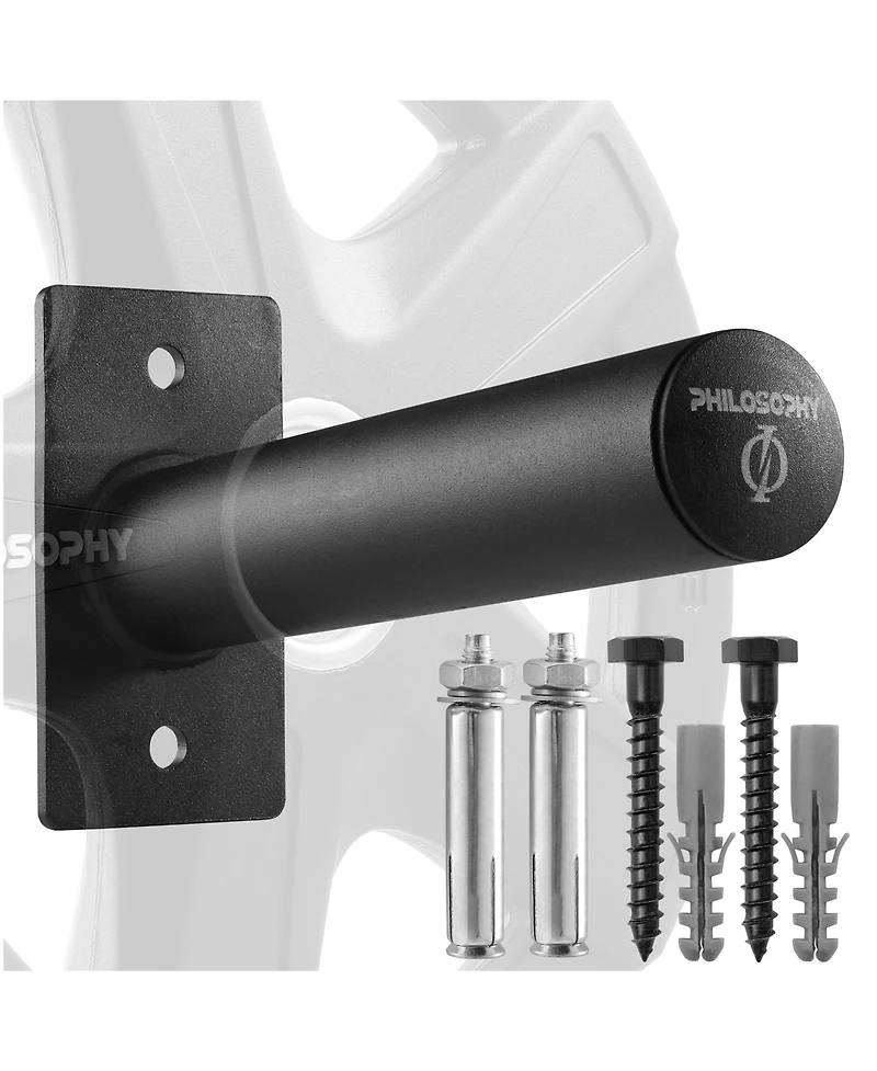 Philosophy Gym Wall Mounted Olympic Weight Plate Holder, Fits 2" Weight Plates