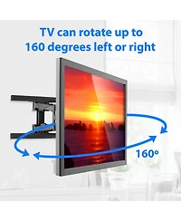 Mount Factory Full Motion Tv Wall Mount - Swivel Bracket fit Televisions from 42" - 70" up to Vesa 400 x 600 - Tilt Swing Out Arm