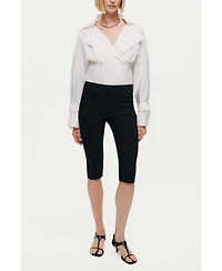 Nocturne Women's Layered Collar Wrap Bodysuit