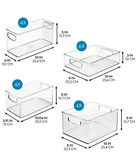 iDesign , 18-Piece Clear Bin Organization Set