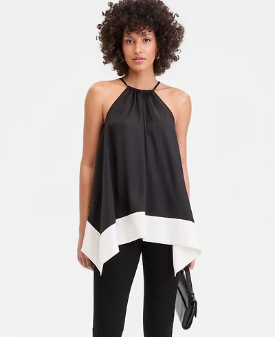 I.n.c. International Concepts Women's Asymmetrical-Hem Halter Tunic, Macy's Exclusive