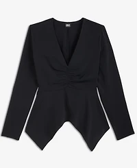 Ls Front Ruched Top