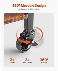 Mecale Fishing Rod Holder, 12-Rod Mobile Pole Rack Cart with Wheels for Garage or Home Fishing Gear Storage