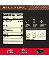 Optimum Nutrition Gold Standard 100% Whey Protein Powder, Extreme Milk Chocolate, 1.5lb Tub