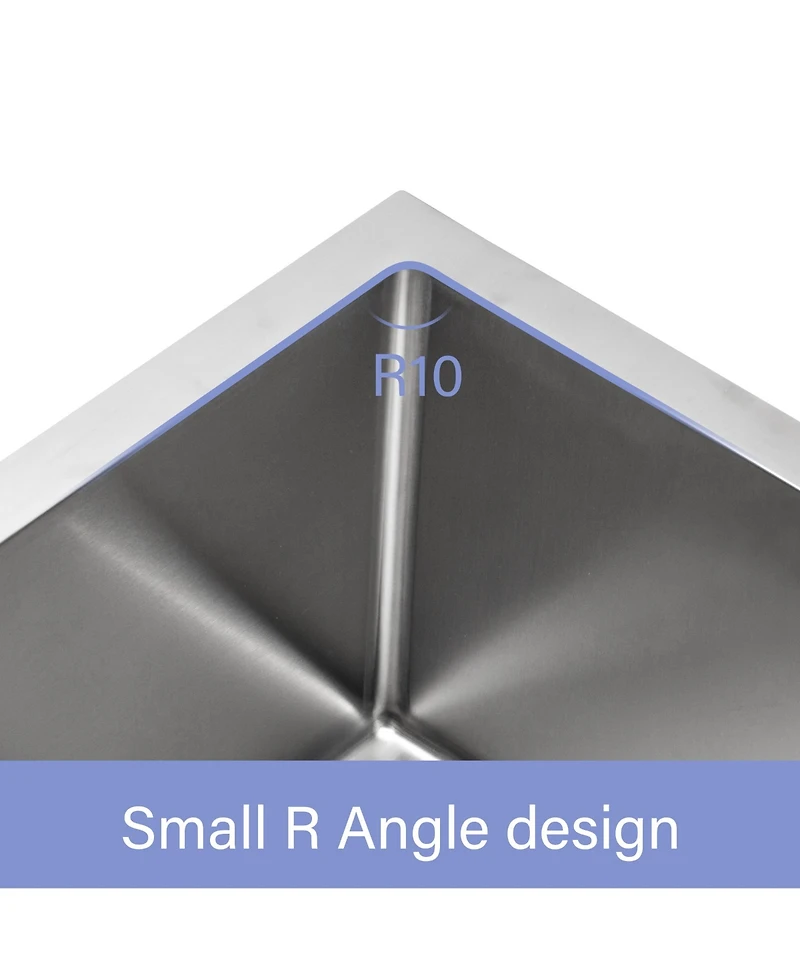 flynama 27"x21"x10" Stainless Steel Farmhouse Apron Front Sink