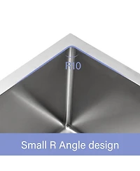 flynama 27"x21"x10" Stainless Steel Farmhouse Apron Front Sink