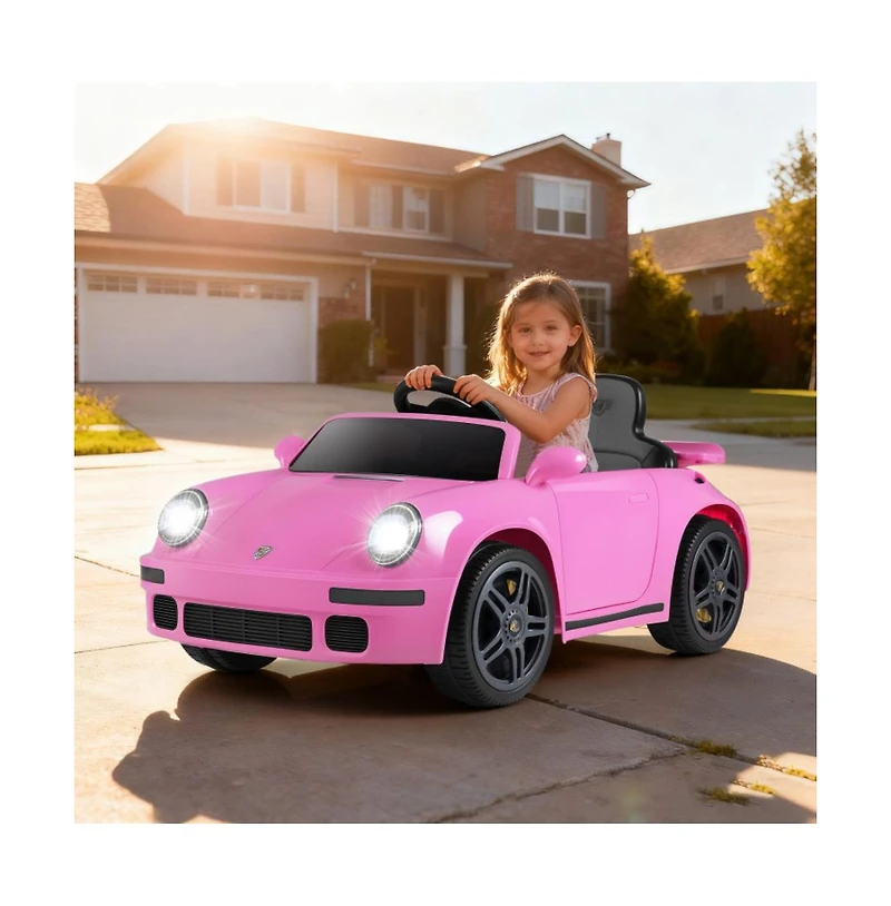 Hongge Kids Electric Ride On Car with Remote Control and Realistic Driving Features