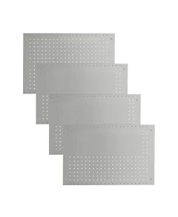 Lugo 24"x16" Pegboard Wall Organizer 128 Pc Kit, Gray