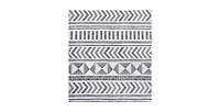 Slickblue Polyester Shower Curtain with Scandinavian Chevron Design, 72-Inch