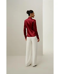 Lilysilk Women's Elegant Silhouette Silk Shirt