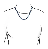 Bling Jewelry Peacock Blue Black Freshwater Cultured Pearl Jewelry Set Necklace Bracelet Earrings