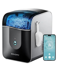 Euhomy 35-lb Ice Per day Nugget/Pebble Ice Maker with Auto-Cleaning and Ice Storage in Black