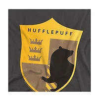 Harry Potter Men's Hufflepuff Four Square Shield Crest T Shirt