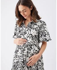 Ripe Maternity Nahla Linen Dress