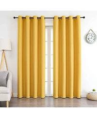 Kate Aurora 1 Piece Hotel Room Darkening Grommet Top Window Curtain Panel