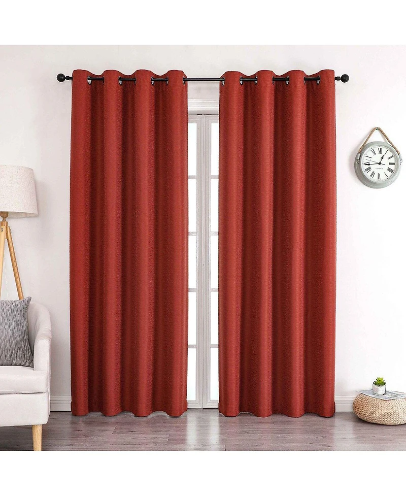 Kate Aurora 1 Piece Hotel Room Darkening Grommet Top Window Curtain Panel