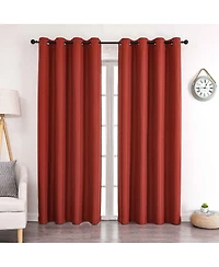 Kate Aurora 1 Piece Hotel Room Darkening Grommet Top Window Curtain Panel