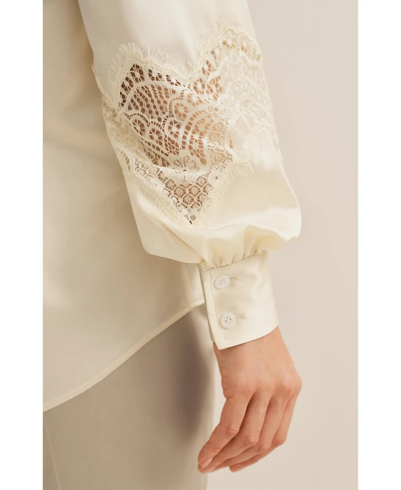 Lilysilk Women's Armeria Lace Blouse