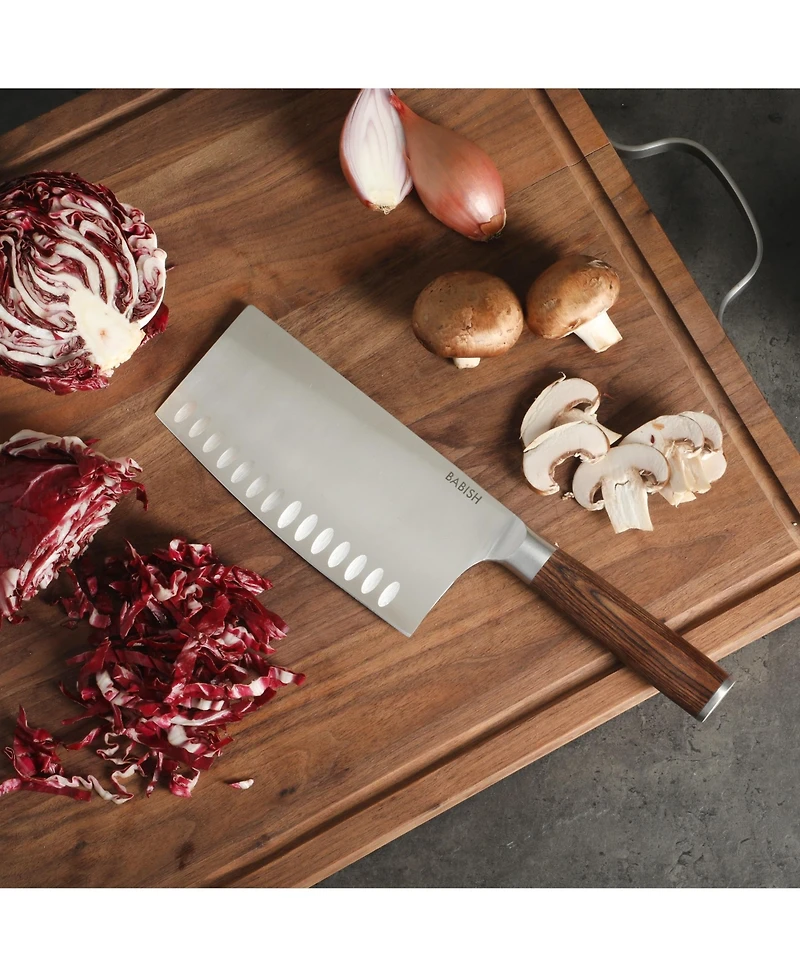 Babish High-Carbon 1.4116 German Steel 6.5 Inch Full Tang, Forged Clever Knife